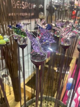 Crystal And Steel Butterfly Garden Stake, 5 of 12