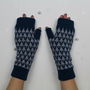 Arrow Knitted Fingerless Mitts, thumbnail 6 of 7