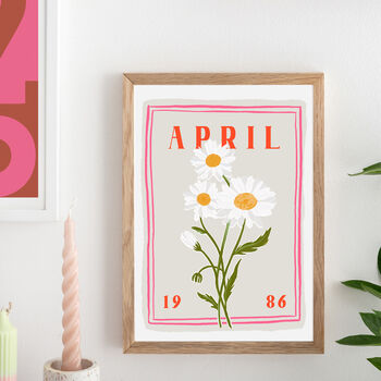 Personalised Birth Flower Print And Seeds Gift Set, 3 of 9