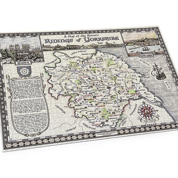 Yorkshire Map Jigsaw Puzzle 1000 Pieces, 2 of 6