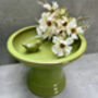 Green Ceramic Garden Birdbath Bird Feeder – 28cm, thumbnail 3 of 9
