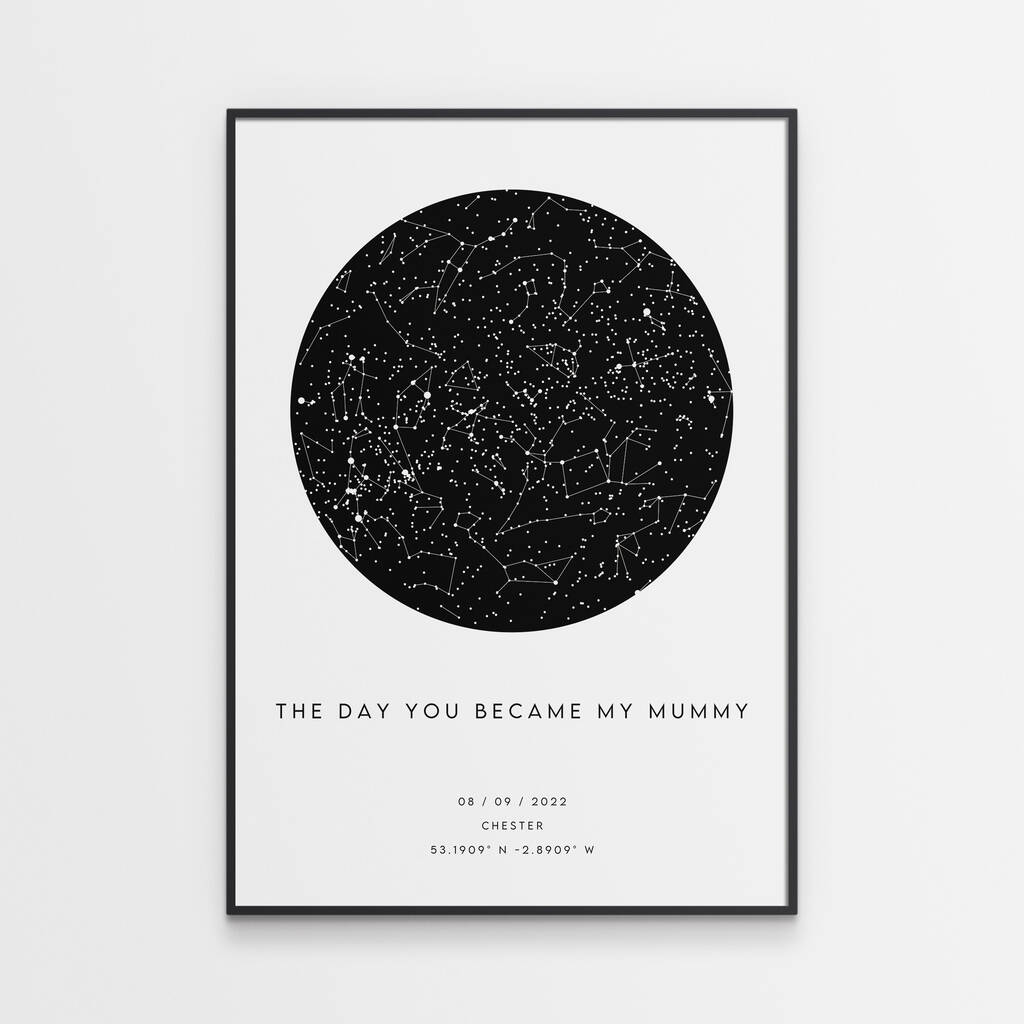 The Day You Became My Mummy Star Print Mothers Day Gift, 1 of 3