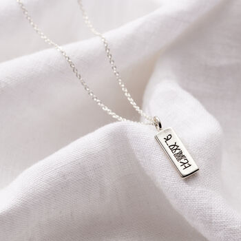 Personalised Silver Kintsugi Tag Necklace, 11 of 12