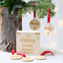 Personalised Family Christmas Bauble Box Set, thumbnail 1 of 5