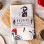 'Peckers' Illustrated Bird Tea Towel, thumbnail 3 of 3