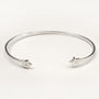 Personalised Sterling Silver Open Bangle, thumbnail 2 of 5