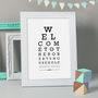 Personalised Eye Test Print, thumbnail 1 of 5