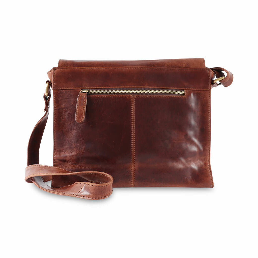 Leather Crossbody Satchel Bag By The Leather Store | notonthehighstreet.com