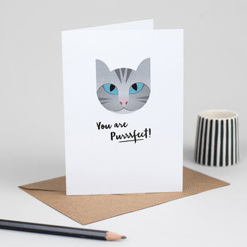 Cat Valentine's Card 'You Are Purrrfect', 4 of 5