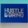 A4 Hustle And Grind Holographic Poster, thumbnail 1 of 2