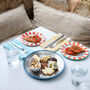 Mint Green And White Fabric Gingham Dinner Napkins X Two, thumbnail 3 of 5