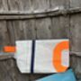 No3 Small Upcycled Versatile Sailcloth Pouch, thumbnail 5 of 9