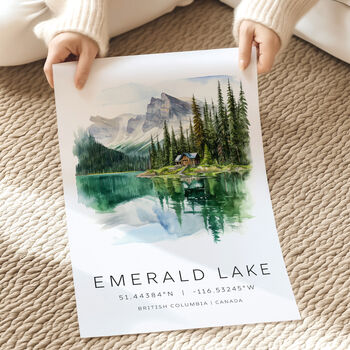 Canada Travel Print Of Emerald Lake, 3 of 7