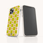 Green Flower Check Eco Phone Case, thumbnail 4 of 4