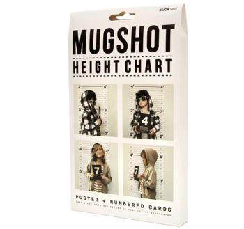 Mugshot Height Wall Growth Chart For Kids And Adults, 4 of 4