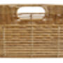 Natural Rattan Table Storage Basket With Divider, thumbnail 4 of 4