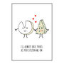 Cheese Lovers Valentine's Card, thumbnail 2 of 2