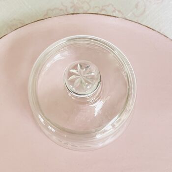 Antique Crystal Cut Glass Lidded Jam / Preserve Pot ~ Three, 4 of 7