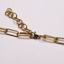 Cable Chain 18 K Gold Plated Necklace, thumbnail 6 of 6