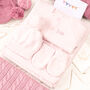 Cosy Pink Baby Girl Knitted Gift Set, thumbnail 4 of 12