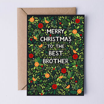 Christmas Card For Brother, Merry Christmas Brother, 2 of 3