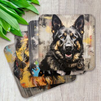 Canine Chromatics Set Of Four Pu Leather Coasters, 3 of 8