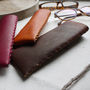 Leather Glasses Case With Interlocking Seam, thumbnail 2 of 10