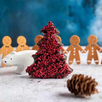 Dark Chocolate And Raspberry Christmas Tree, 2 of 4