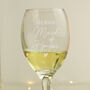 Personalised Maid Of Honour Wine Glass, thumbnail 2 of 4
