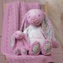 Personalised Blossom Tulip Pink Bunny Large Soft Toy, thumbnail 2 of 5