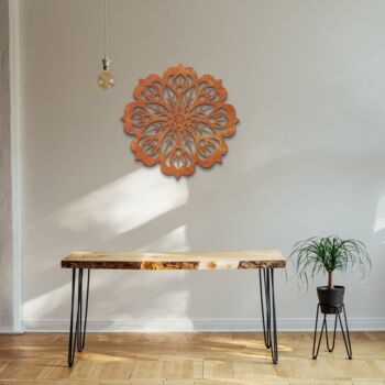 Metal Mandala Flower Modern Design Wall Art Decor, 8 of 10