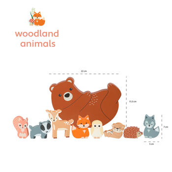 Wooden Animals Balancing Stacking Toy Toddler Xmas Gift, 3 of 4