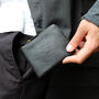 'Hudson' Men's Leather Bi Fold Wallet In Black, thumbnail 1 of 9