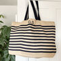 Personalised Initials Stripe Beach And Shopping Bag, thumbnail 1 of 7