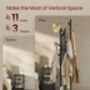 Coat Rack Coat Stand Hall Tree With Shelves, thumbnail 3 of 6