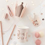 Rose Gold Team Bride Hen Party Mini Party Crowns, thumbnail 3 of 3
