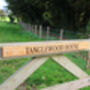 Engraved Wooden Gate Sign, thumbnail 2 of 12