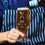 Personalised King Of The BBQ Beer Glass, thumbnail 2 of 4