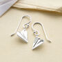 Sterling Silver Dangly Paper Airplane Earrings, thumbnail 1 of 6