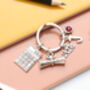 Maths Graduate Personalised Keyring, Graduation Keyring, Accountant, thumbnail 6 of 9