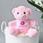 Personalised Pink '1st Birthday' Teddy Bear, thumbnail 1 of 3