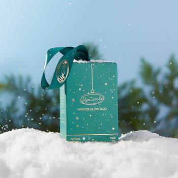 Winter Glow Christmas Bauble Gift Set Peptide Serum + Face Oil, 3 of 10