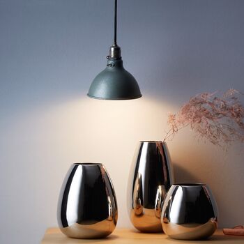 Stainless Steel Vase With Nickel Mirror Polished Finish, 3 of 6