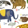 Abc Alphabet Animal Print, thumbnail 2 of 4