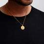 Evil Eye Men's Necklace 18 K Gold Plated Steel, thumbnail 11 of 11