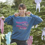 Festive By Force Christmas Sweatshirt, thumbnail 4 of 5
