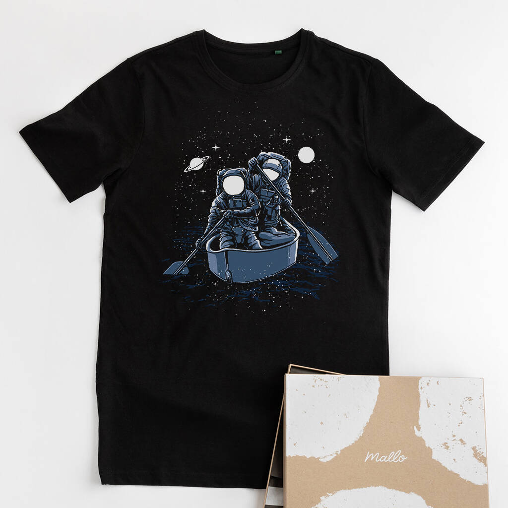 Organic Cotton Space Themed Graphic T Shirt, 1 of 7