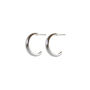 Sterling Silver Polished Hoop Earrings, thumbnail 2 of 4