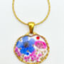 Earrings With Real Pink And Blue Flowers, thumbnail 6 of 12