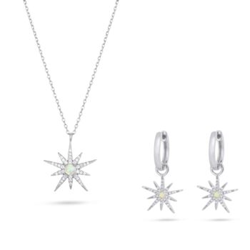 North Star Necklace And Earrings Set, 3 of 4